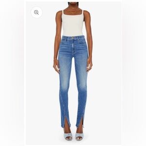 MOTHER The Rascal Sliced Up Heel - Lhasa Love size 25